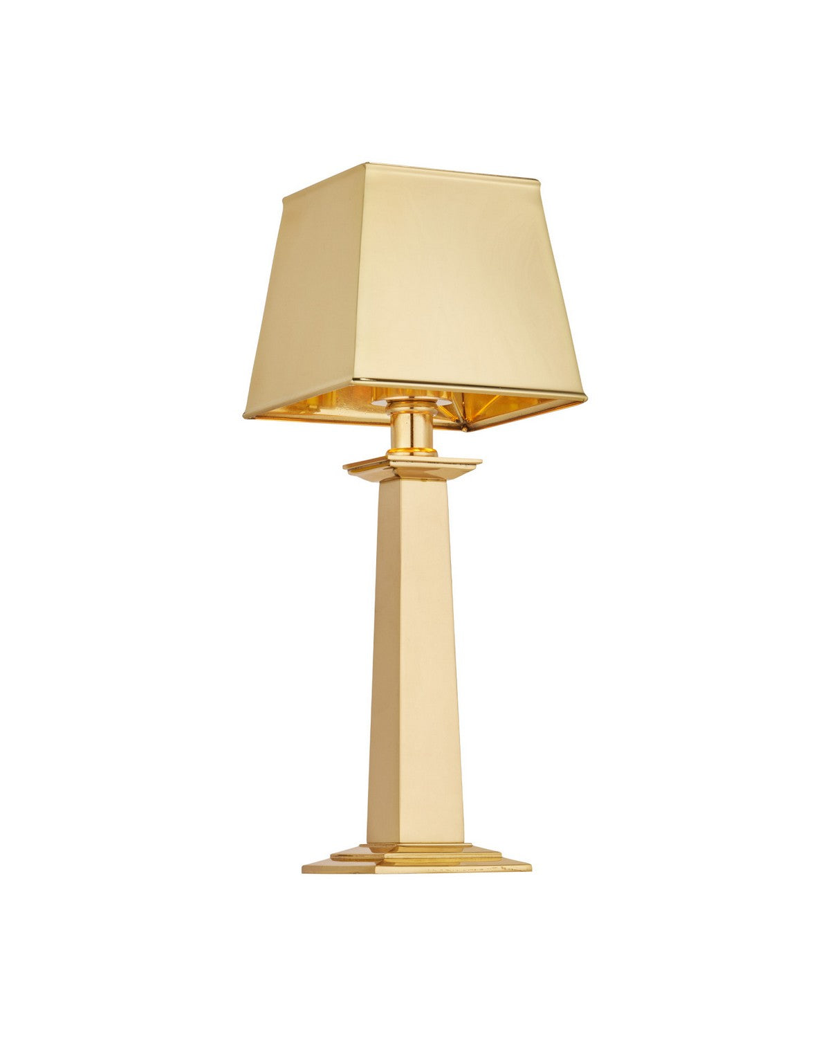 Currey and Company 6700-0041 Wander Cordless Table Lamp in Polished Brass