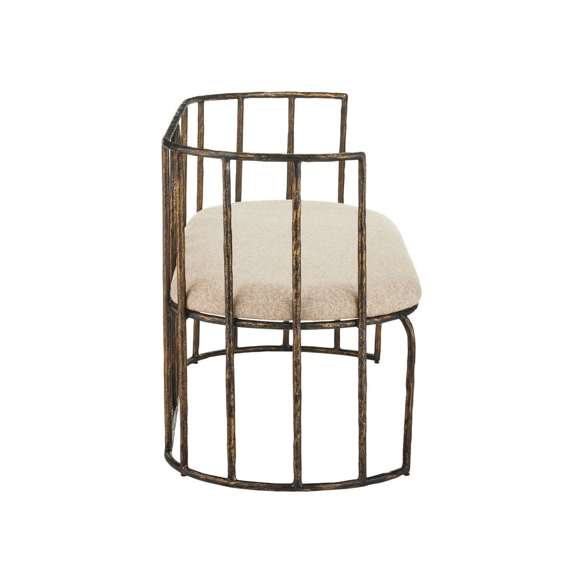 Currey and Company 7000-1292 Euclid Settee in Antique Bronze