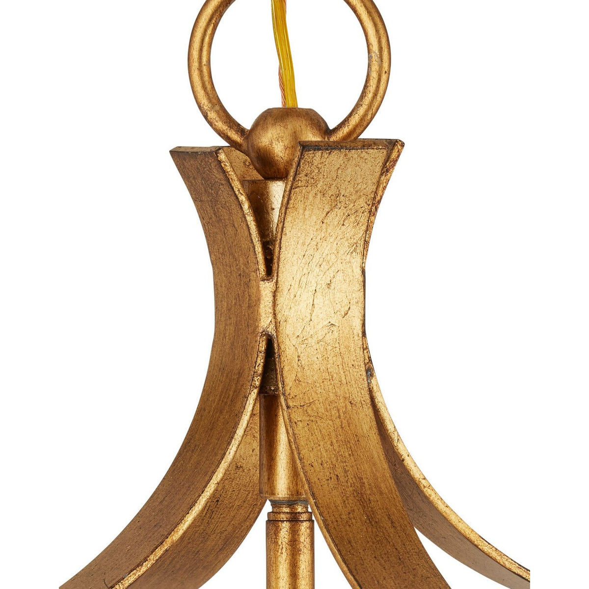 Currey and Company 9000-1487 Coronet Lantern in Antique Gold Leaf