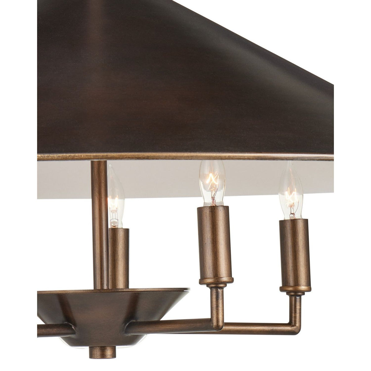 Currey and Company 9000-1489 Barnaba Chandelier in Brushed Brown/Off-White