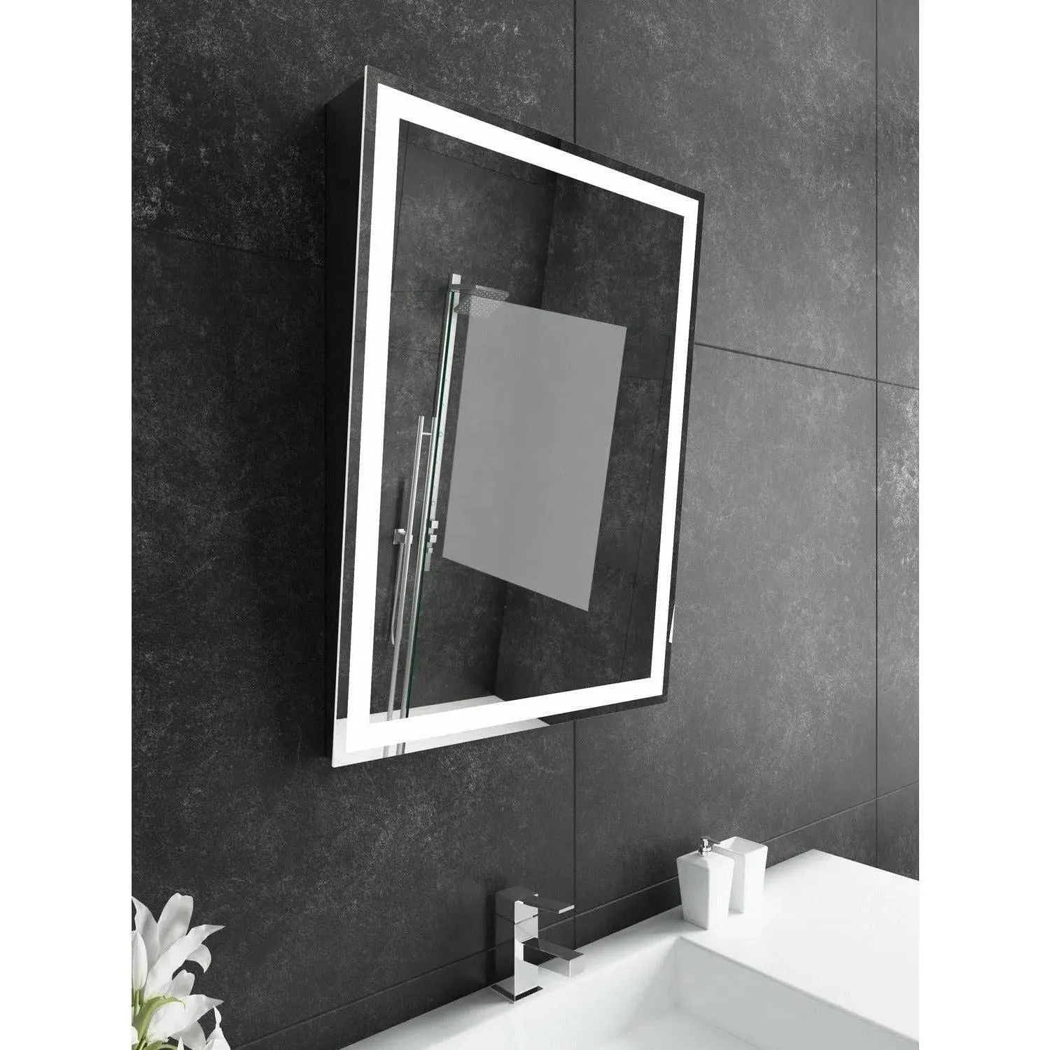 Paris Mirror - Adira LED Mirror - ADIRX24323000-BLK | The Rug District
