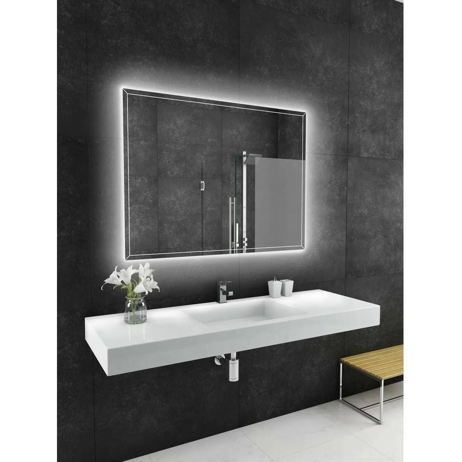Paris Mirror - Athena LED Mirror - ATHEX48363000 | The Rug District