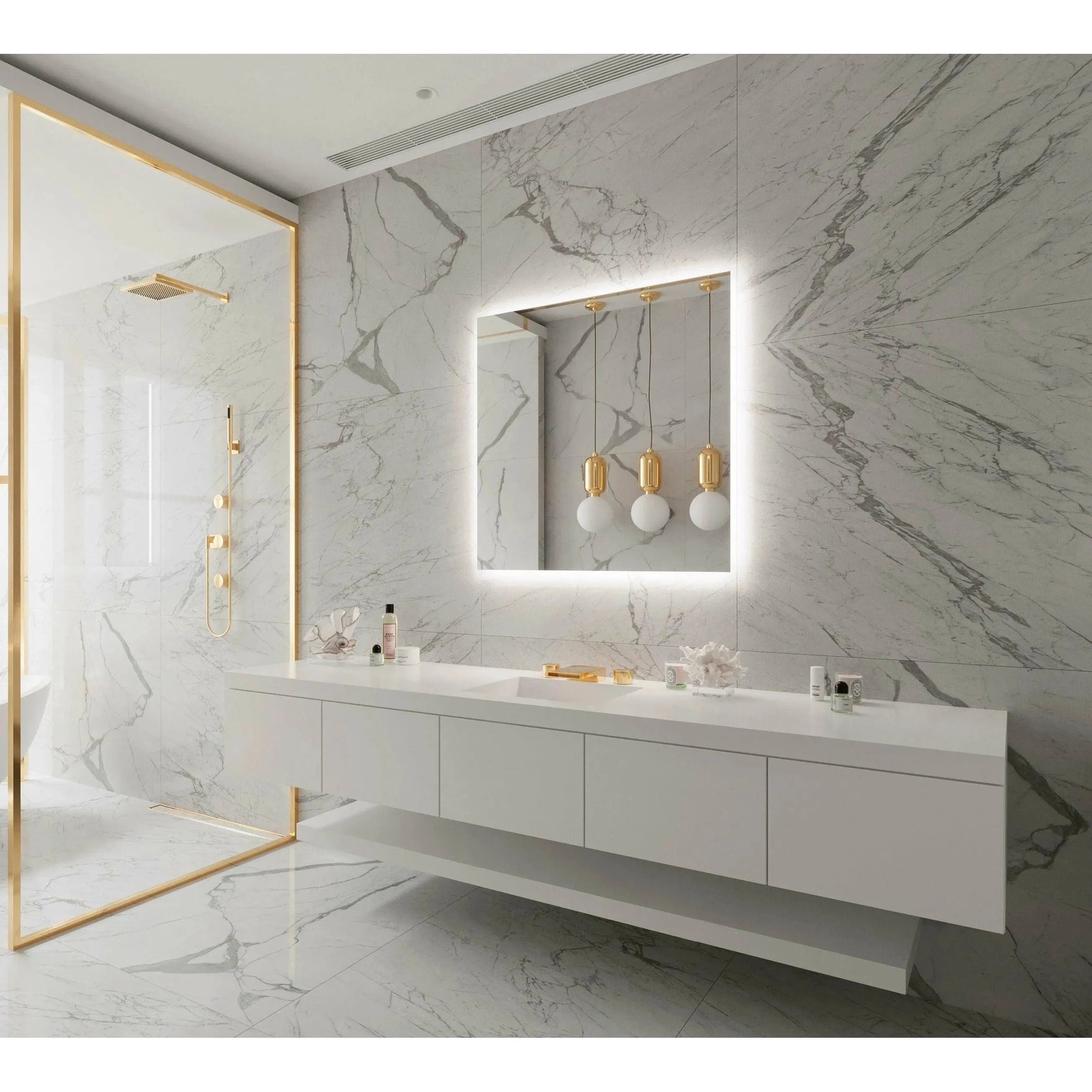 Paris Mirror - Original Backlit LED Mirror - ORIGX36363000 | The Rug District