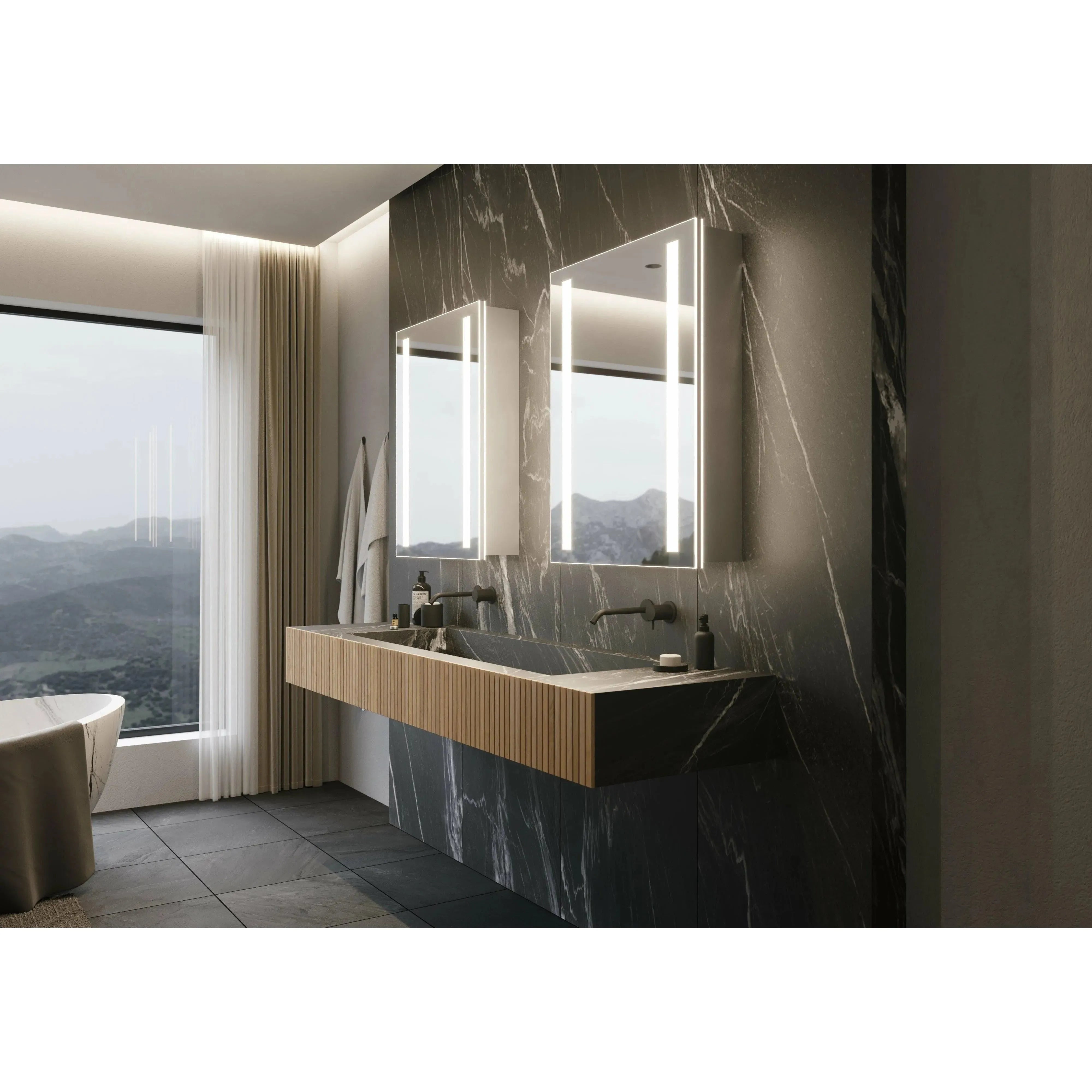 Paris Mirror - Verano Cabinet LED Mirror - CVERA24323000 | The Rug District