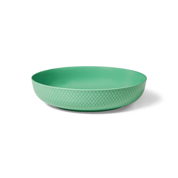 Lyngby Porcelæn 201919 Rhombe Color Serving Bowl in Green