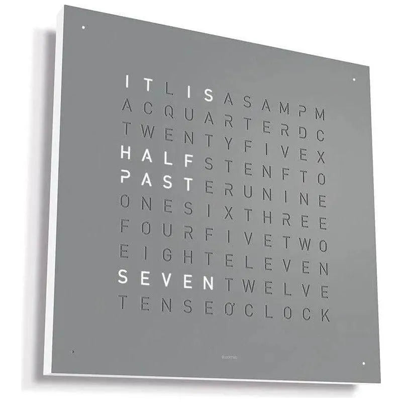 Qlocktwo - QLOCKTWO CLASSIC Wall Clock - QT-CLASSIC-EN-GP | The Rug District