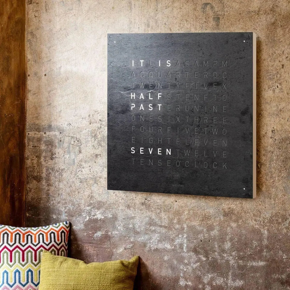 Qlocktwo - QLOCKTWO LARGE Metamorphite Creator's Edition Wall Clock - QT-LARGE-CE-FR-ME | The Rug District