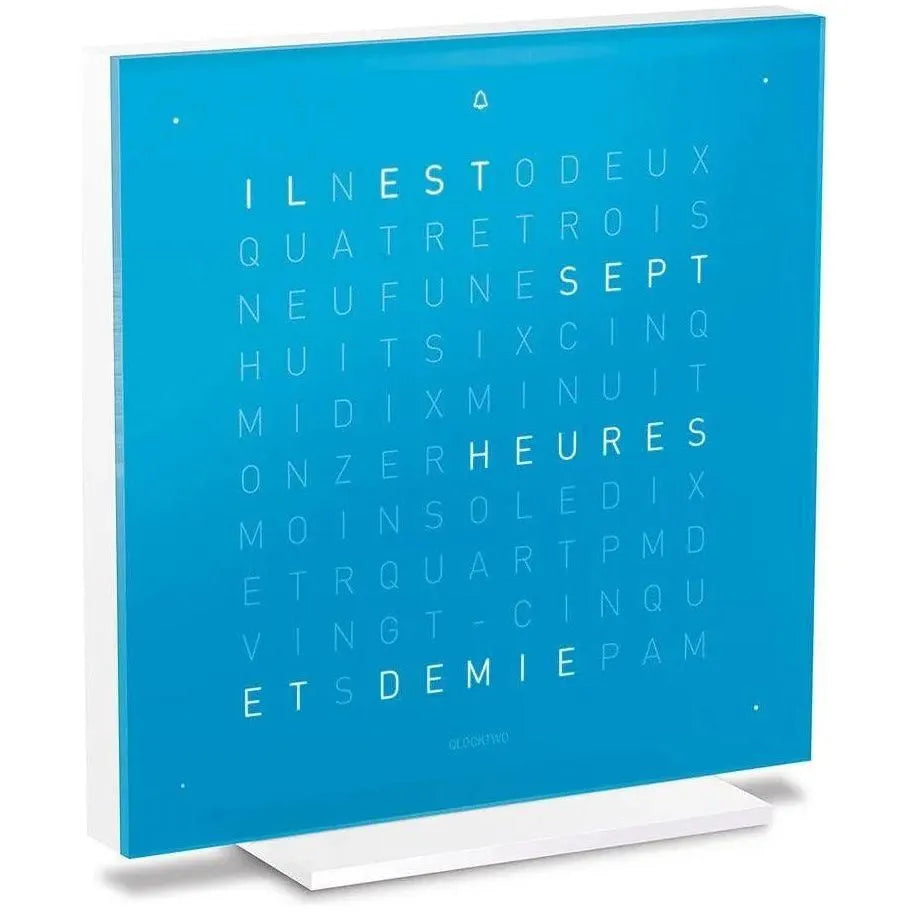 Qlocktwo - QLOCKTWO TOUCH Pure Alarm Clock - QT-TOUCH-PURE-FR-BC | The Rug District