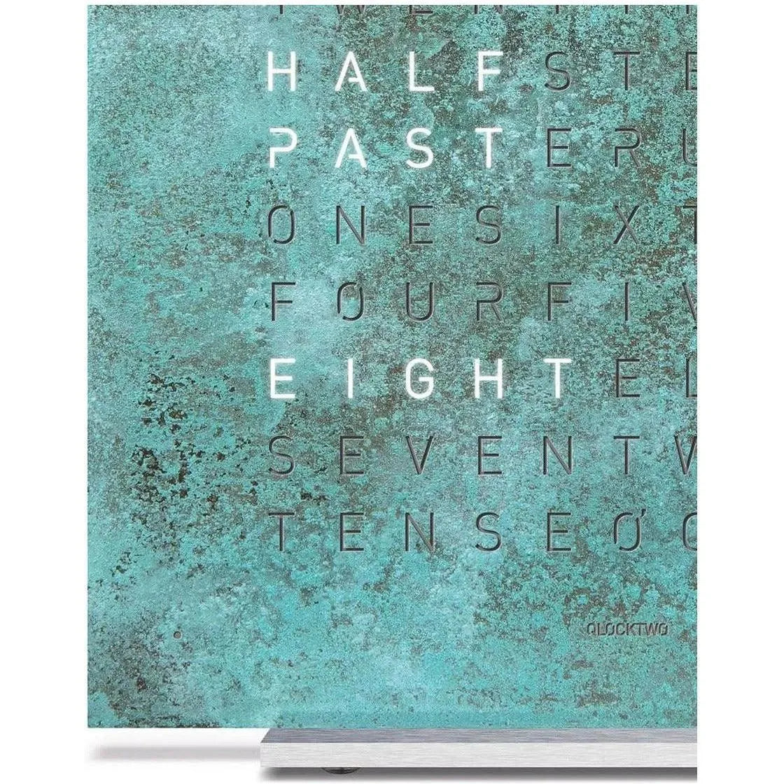 Qlocktwo - QLOCKTWO TOUCH Vintage Copper Creator's Edition Wall Clock - QT-TOUCH-CE-FR-VC | The Rug District