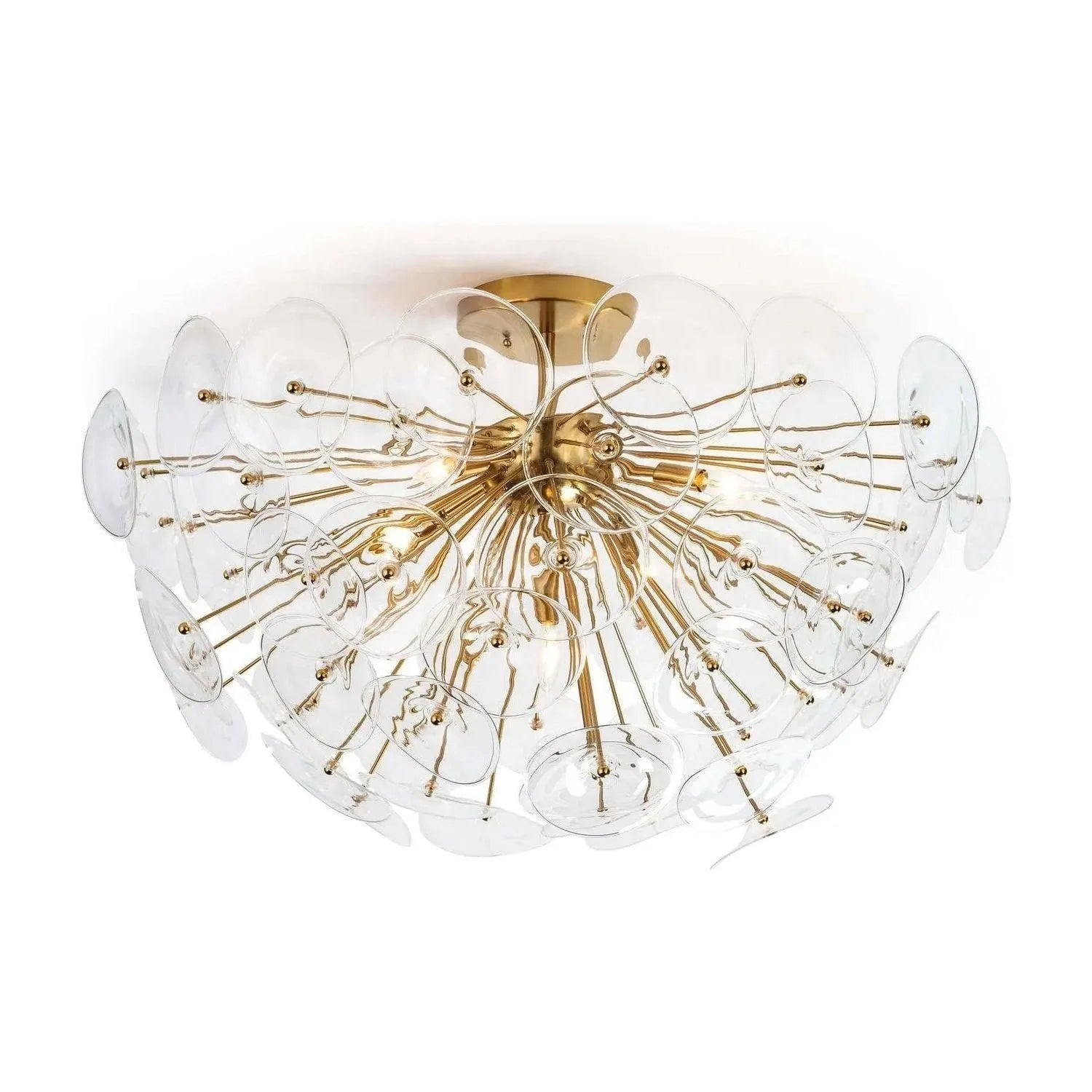 Regina Andrew - Poppy Glass Flush Mount - 16-1232CLR | The Rug District