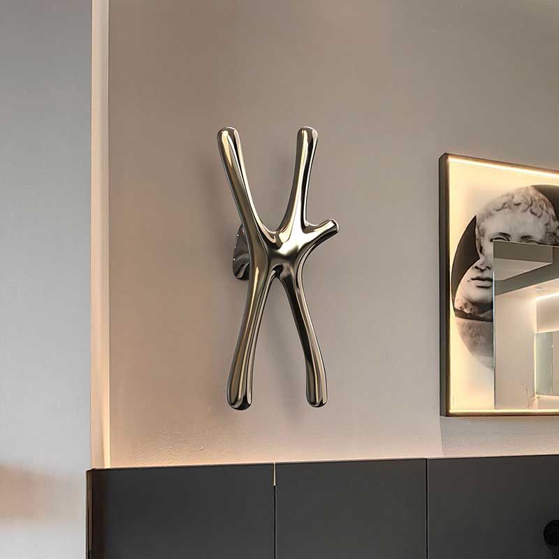 P&Bhusri S7-LM-PWH-N Daphne's Branch Large + Medium Towel Warmer in Porcelain White