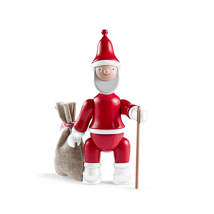Kay Bojesen 39430 Santa Claus Wooden Figurine in Red/White