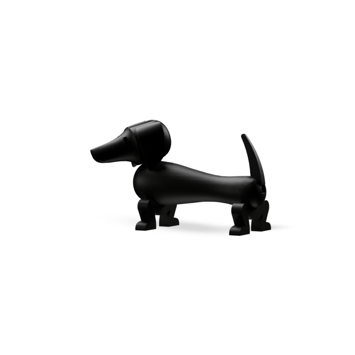 Kay Bojesen 39535 Dog Wooden Figurine in Dark Stained Oak