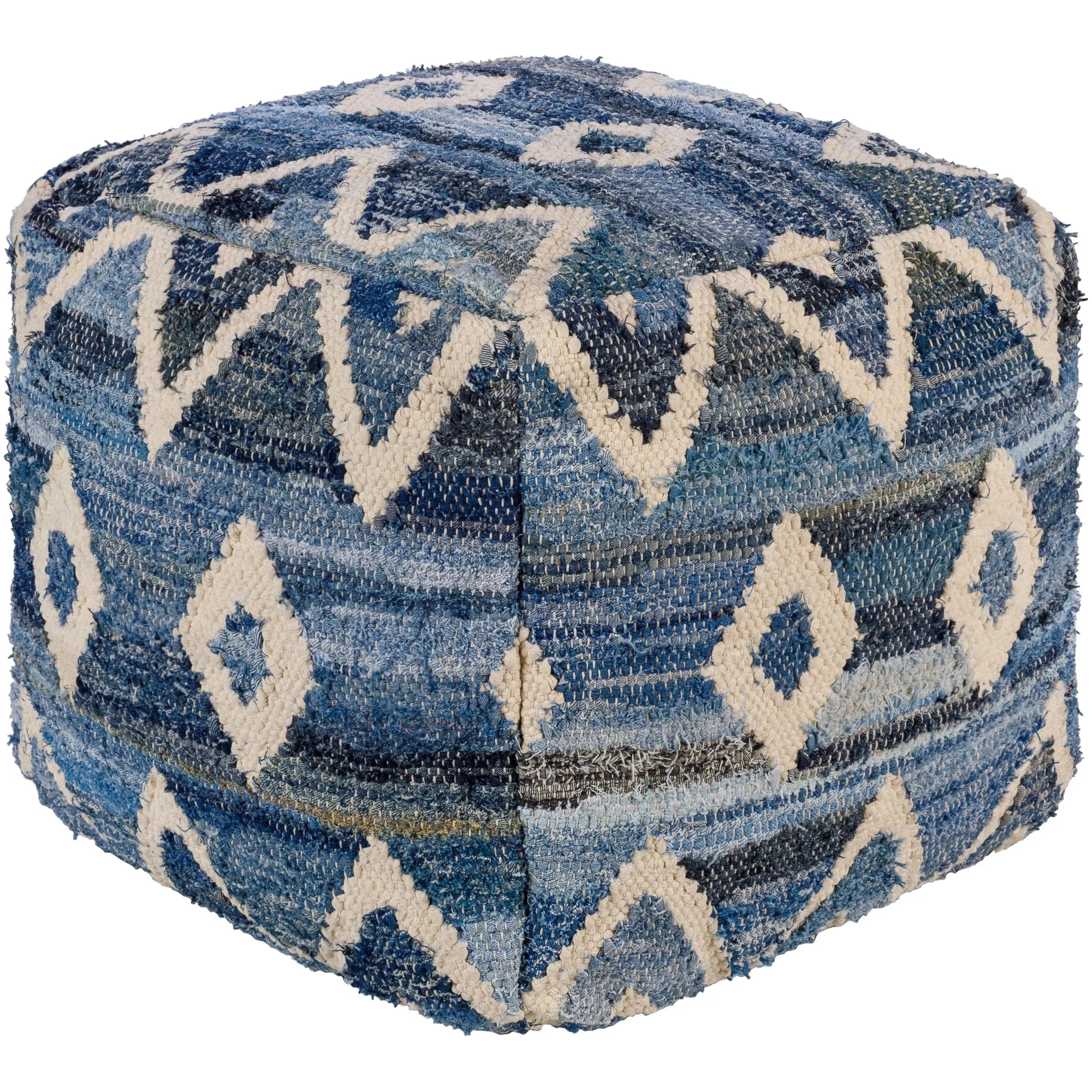 Surya - Comporta Pouf - CMPF001-171717 | The Rug District