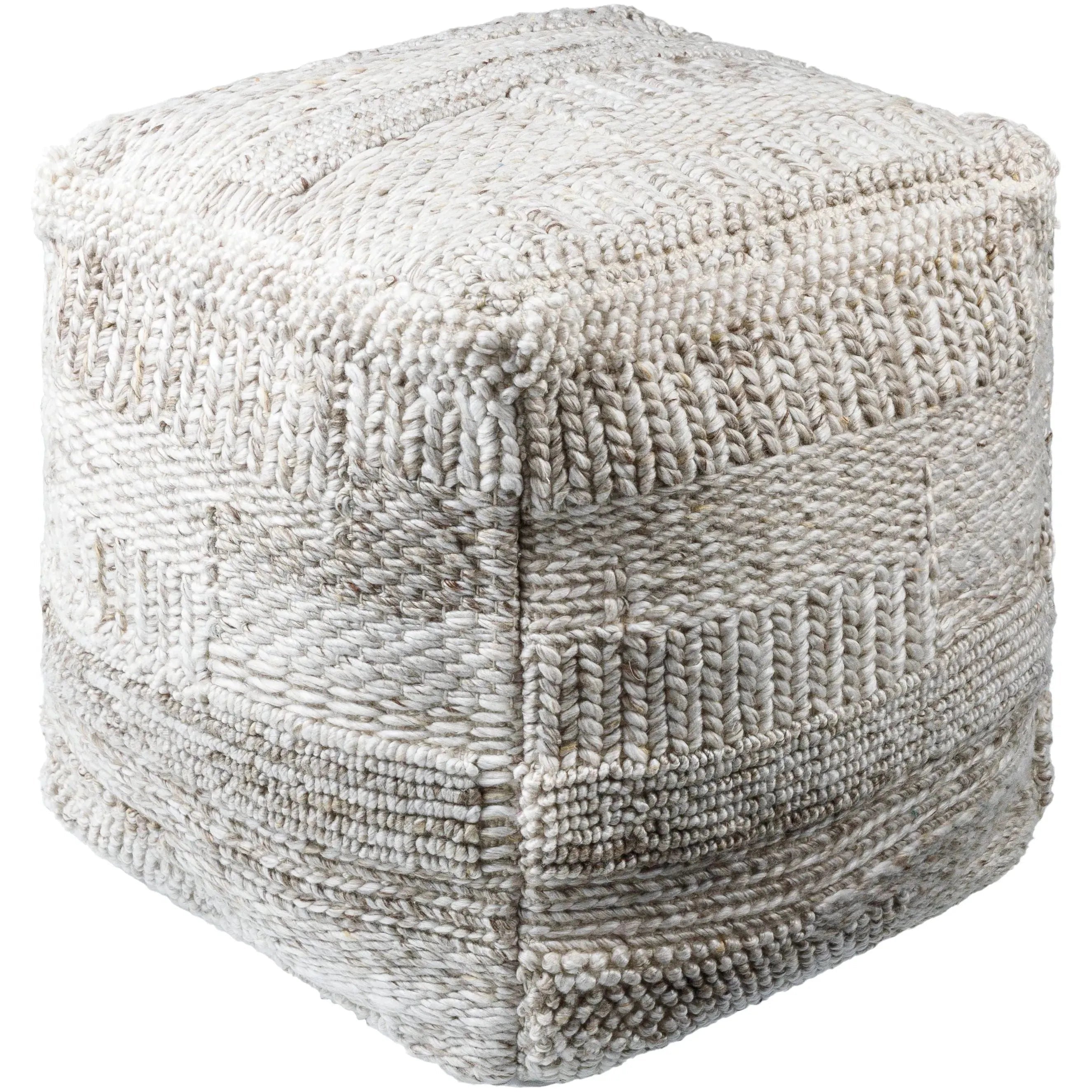 Surya - Gabon Pouf - GNPF002-181818 | The Rug District