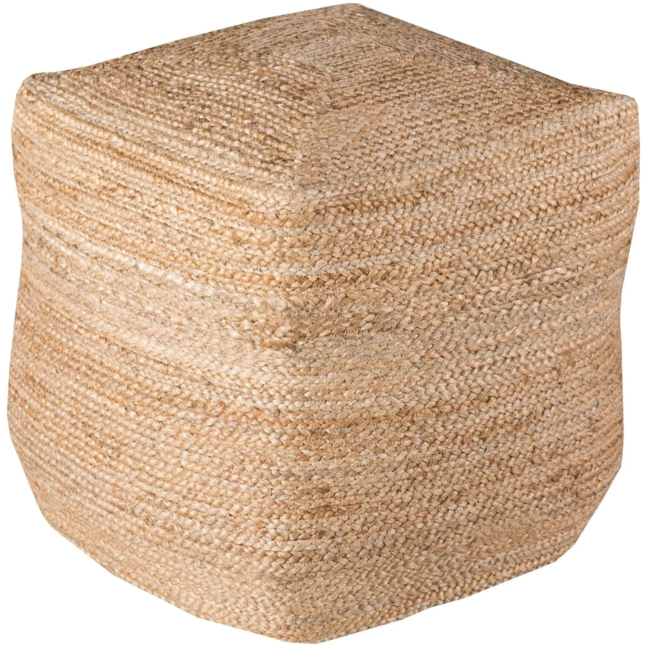Surya - Jute Pouf - POUF-101 | The Rug District