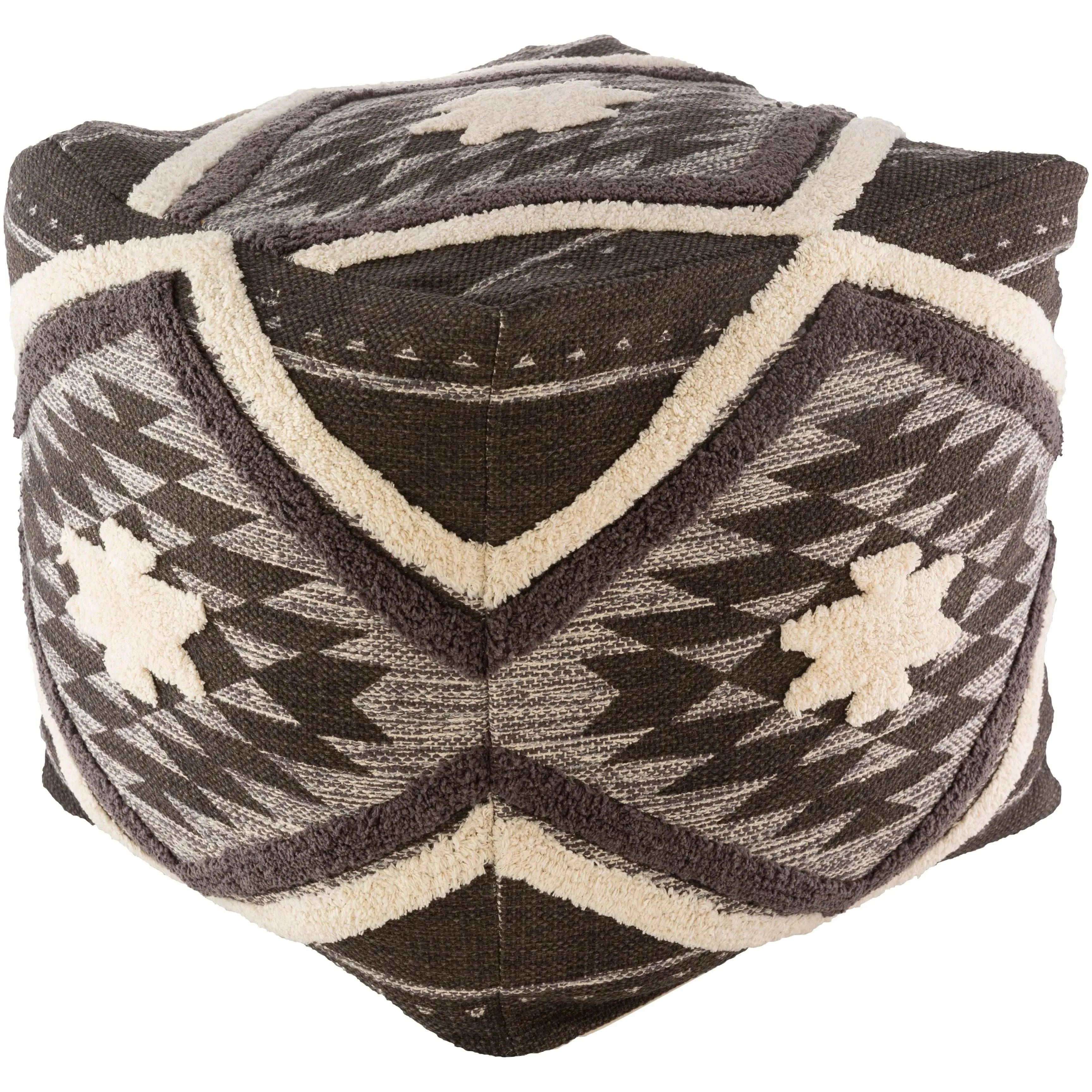 Surya - Lachlan Pouf - LHPF001-181818 | The Rug District