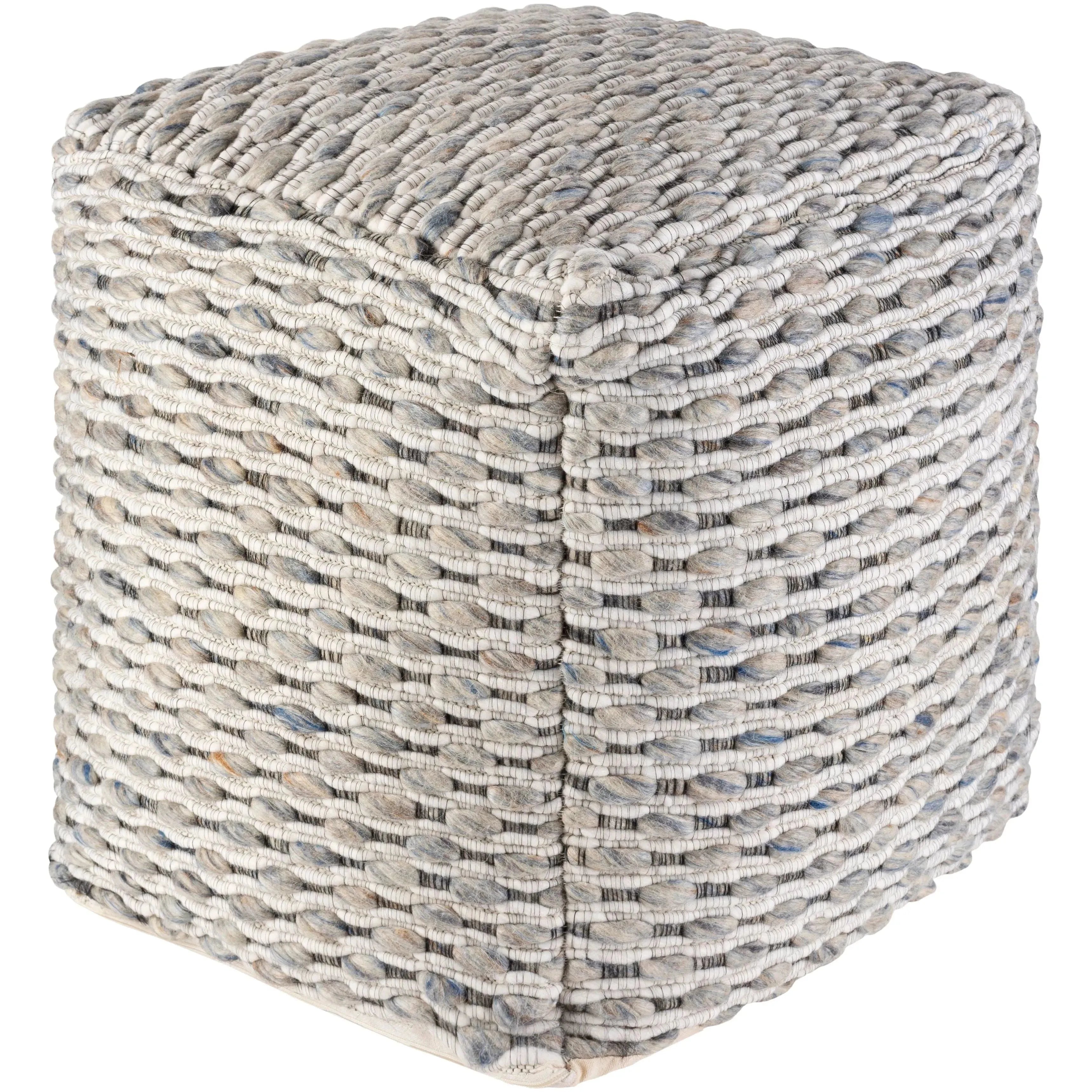 Surya - Lanier Pouf - NIPF001-181818 | The Rug District