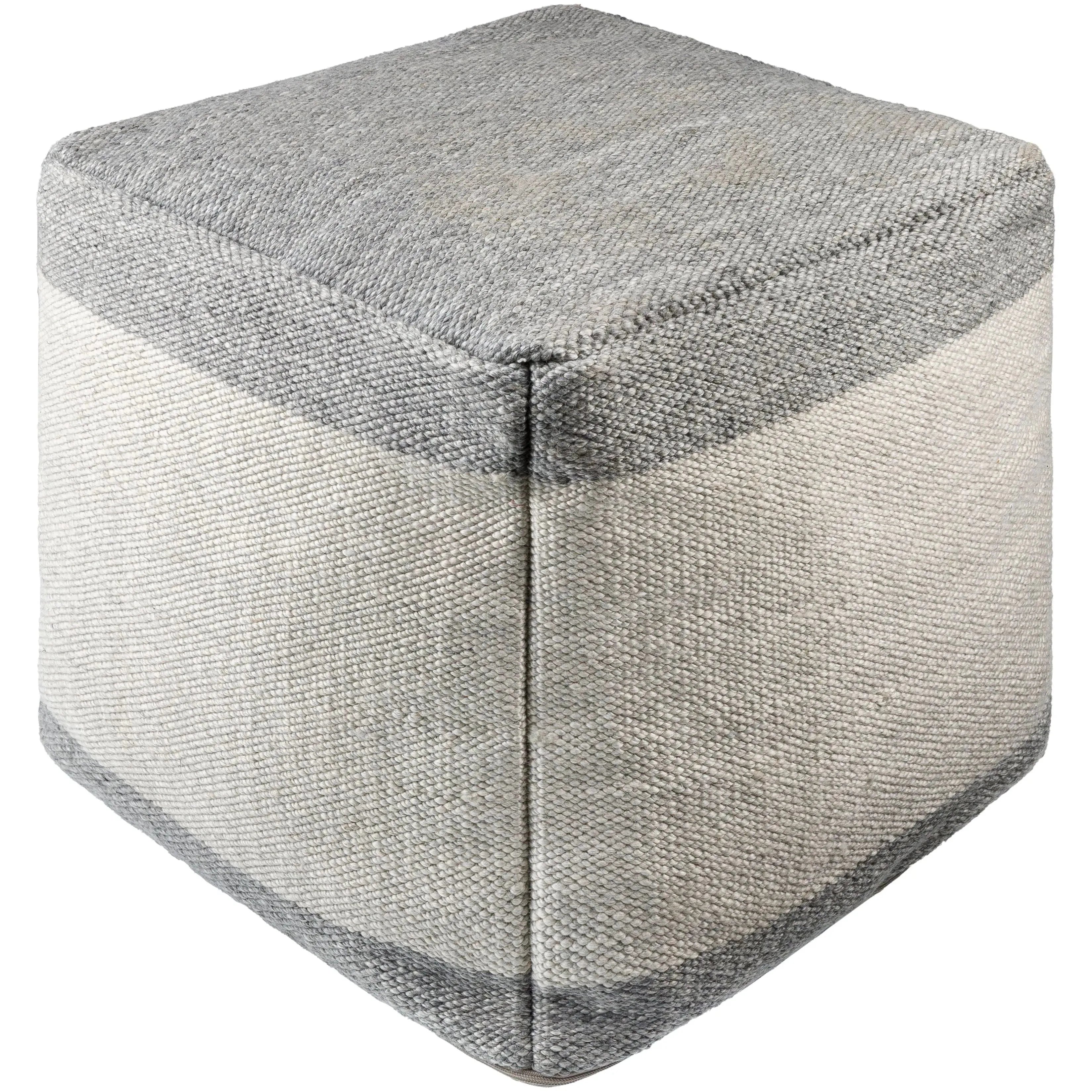 Surya - Latvia Pouf - LVPF001-181818 | The Rug District
