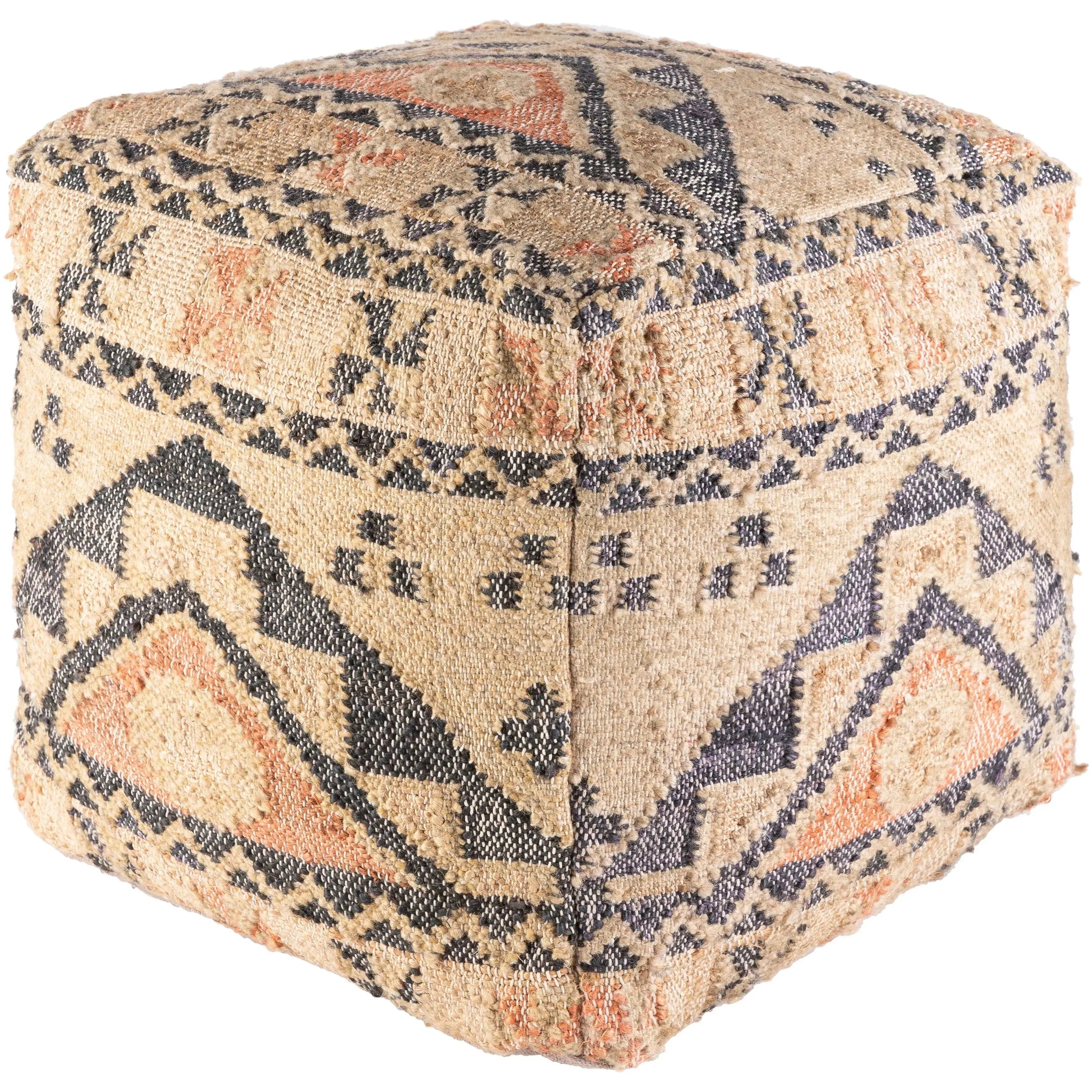 Surya - Luanda Pouf - LUPF004-181818 | The Rug District