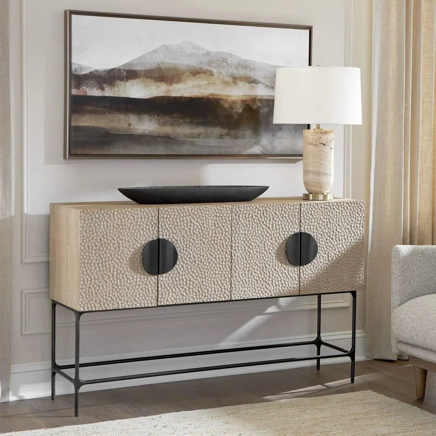 The Uttermost - Splash Of Land Framed Canvas - 32359 | The Rug District