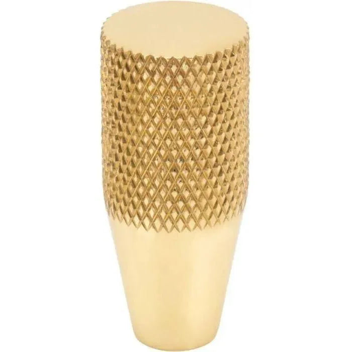 Vesta Fine Hardware - Beliza Conical Knurled Knob - V7404PB | The Rug District