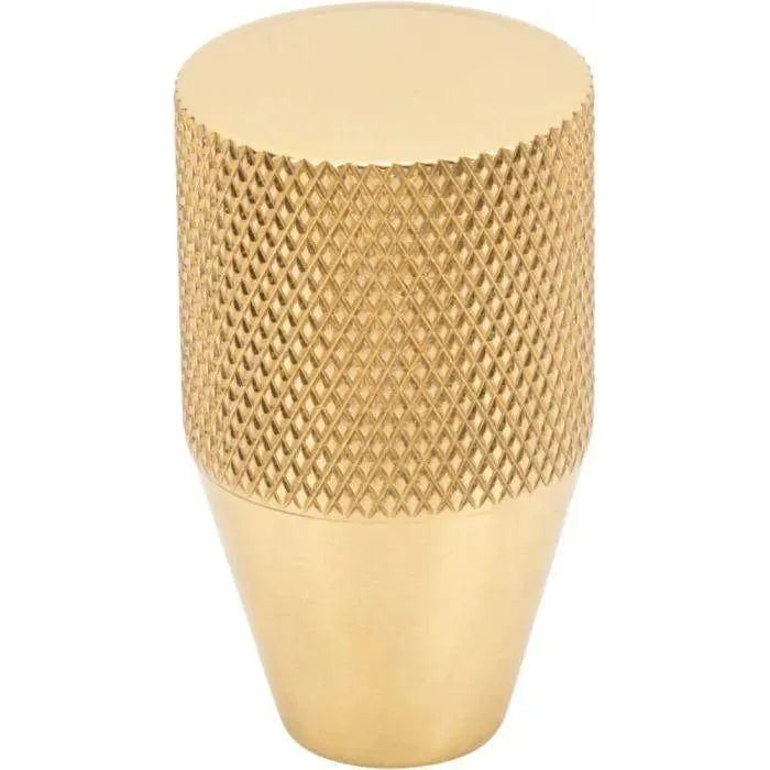 Vesta Fine Hardware - Beliza Conical Knurled Knob - V7405PB | The Rug District