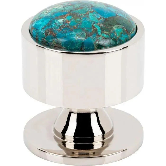 Vesta Fine Hardware - Firesky Mohave Blue Knob - V7555PN | The Rug District