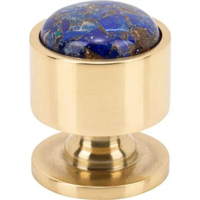 Vesta Fine Hardware - Firesky Mohave Lapis Knob - V7560PB | The Rug District