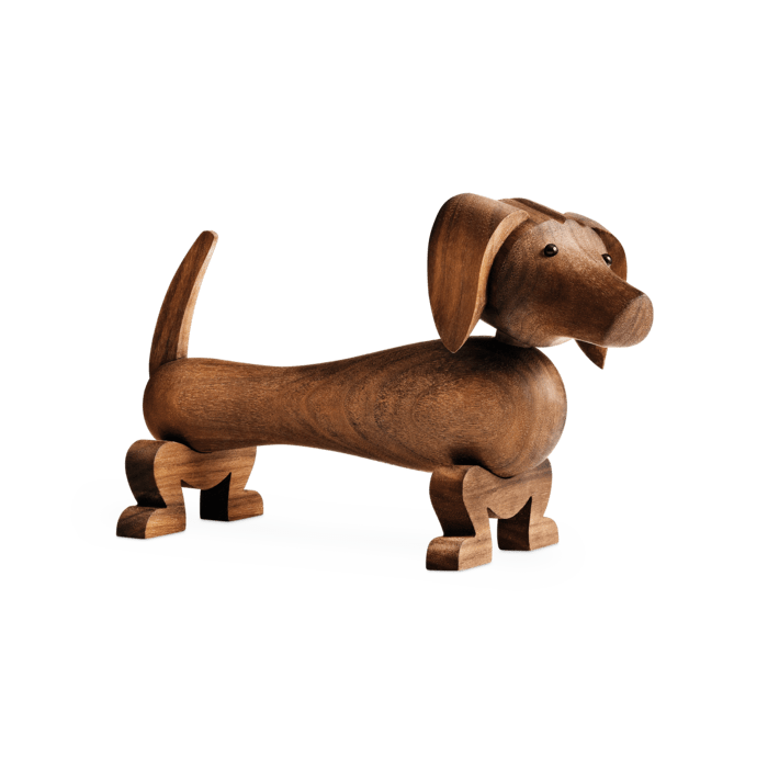 Kay Bojesen 39201 Dog Wooden Figurine in Walnut