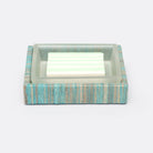 Pigeon and Poodle PP000300 Bali Soap Dish in Aqua Water Hyacinth