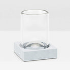Pigeon and Poodle PP000948 Manchester Tumbler Set in Cloud Gray Realistic Faux Shagreen