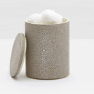 Pigeon and Poodle PP001015 Manchester Canister (Small) in Sand Realistic Faux Shagreen
