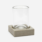 Pigeon and Poodle PP001023 Manchester Tumbler Set in Sand Realistic Faux Shagreen