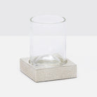 Pigeon and Poodle PP001065 Manchester Tumbler Set in Warm Silver Realistic Faux Shagreen