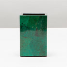 Pigeon and Poodle PP001194 Palm Brush Holder in Emerald Shell