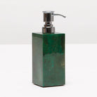 Pigeon and Poodle PP001197 Palm Soap Pump in Emerald Shell