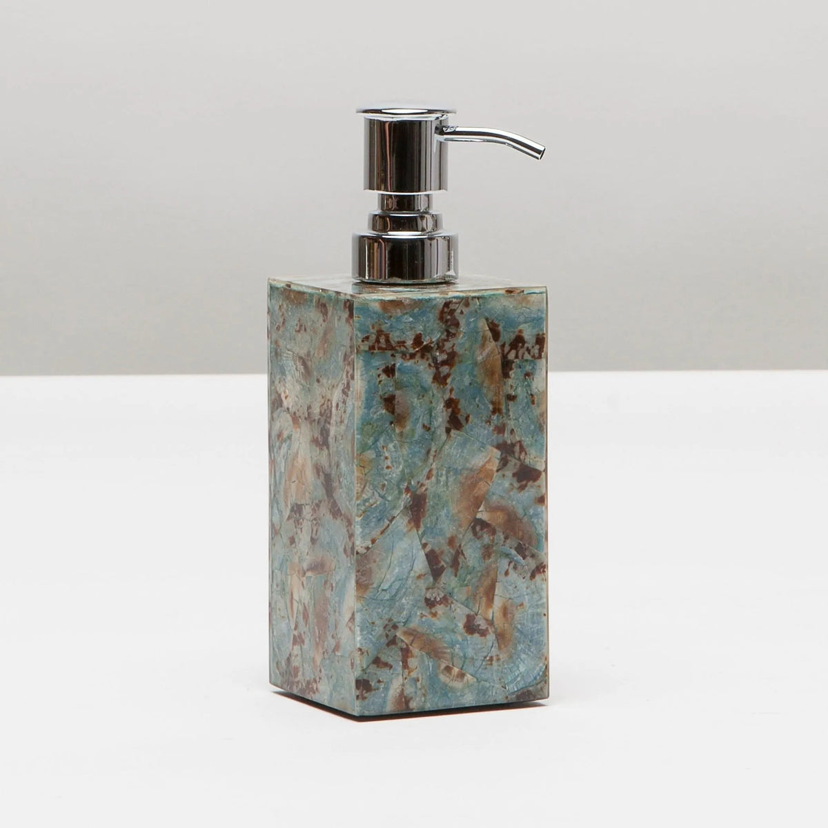 Pigeon and Poodle PP001395 Sitges Soap Pump in Blue Limpet Shell
