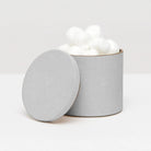 Pigeon and Poodle PP000923 Manchester Canister (Large) in Ash Gray Realistic Faux Shagreen