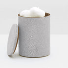 Pigeon and Poodle PP000925 Manchester Canister (Small) in Ash Gray Realistic Faux Shagreen