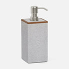 Pigeon and Poodle PP000929 Manchester XL Soap Pump in Ash Gray Realistic Faux Shagreen