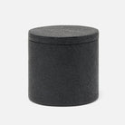 Pigeon and Poodle PP005205 Manchester Canister (Large) in Black Realistic Faux Shagreen