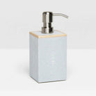 Pigeon and Poodle PP000943 Manchester Soap Pump in Cloud Gray Realistic Faux Shagreen