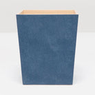 Pigeon and Poodle PP000965 Manchester Wastebasket (Rectangular) in Cool Gray Realistic Faux Shagreen