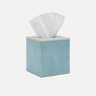 Pigeon and Poodle PP000990 Manchester Tissue Box in Dark Mushroom Realistic Faux Shagreen