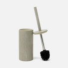 Pigeon and Poodle PP007132 Manchester Toilet Brush Holder in Sand Realistic Faux Shagreen