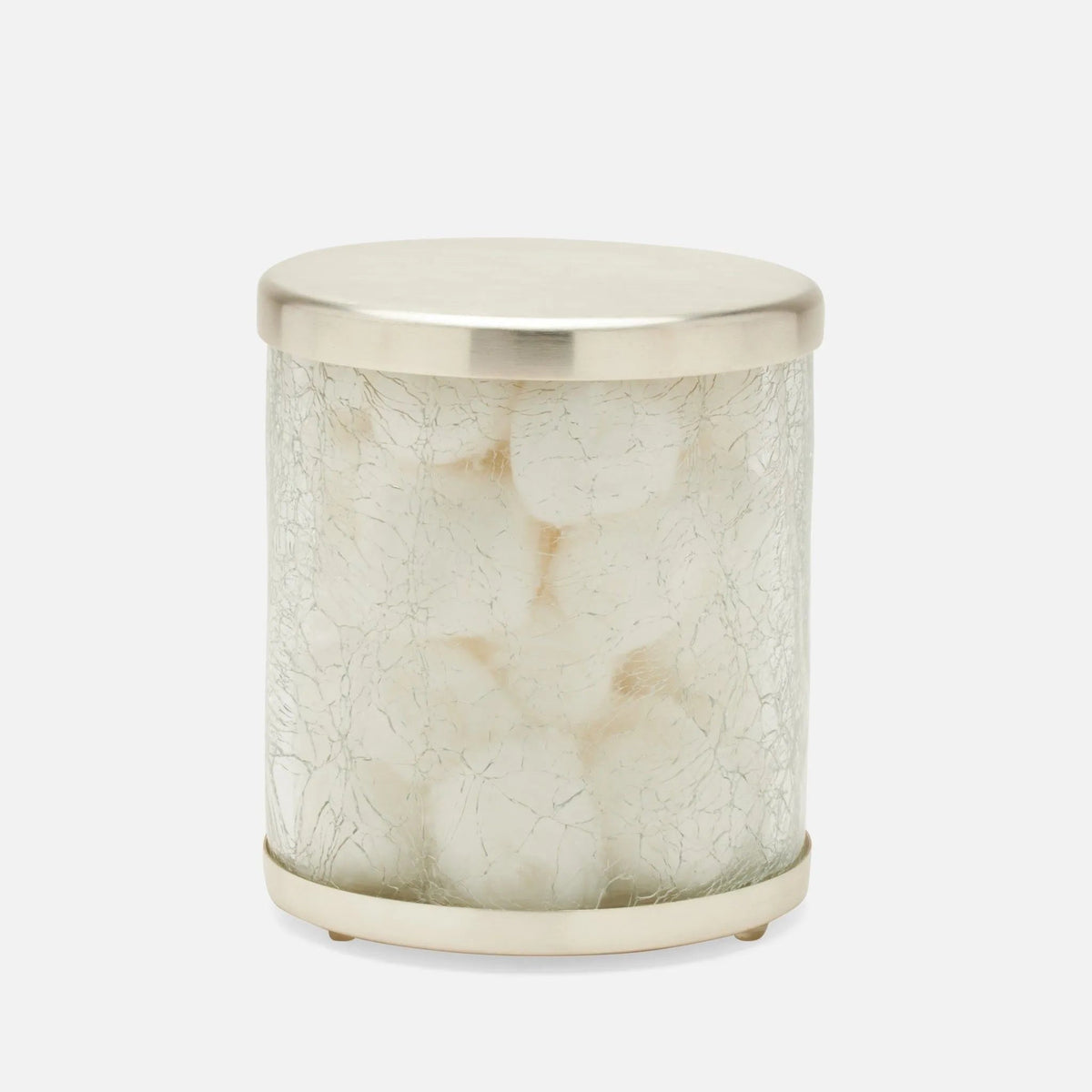 Pigeon and Poodle PP004889 Pomaria Canister (Large) in Brushed Silver Glass/Stainless Steel