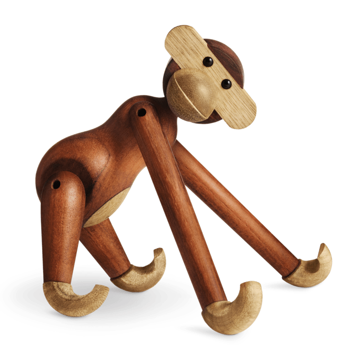Kay Bojesen 39250 Monkey Wooden Figurine in Teak/Limba