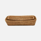 Pigeon and Poodle - PP005627 - Kazan Nested Baskets - Kazan - Natural Rattan