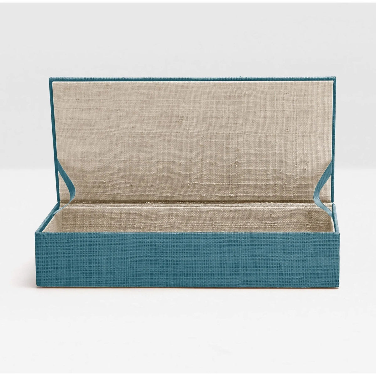 Pigeon and Poodle - PP002647 - Bayan Woven Raffia Box - Bayan - Turquoise Raffia